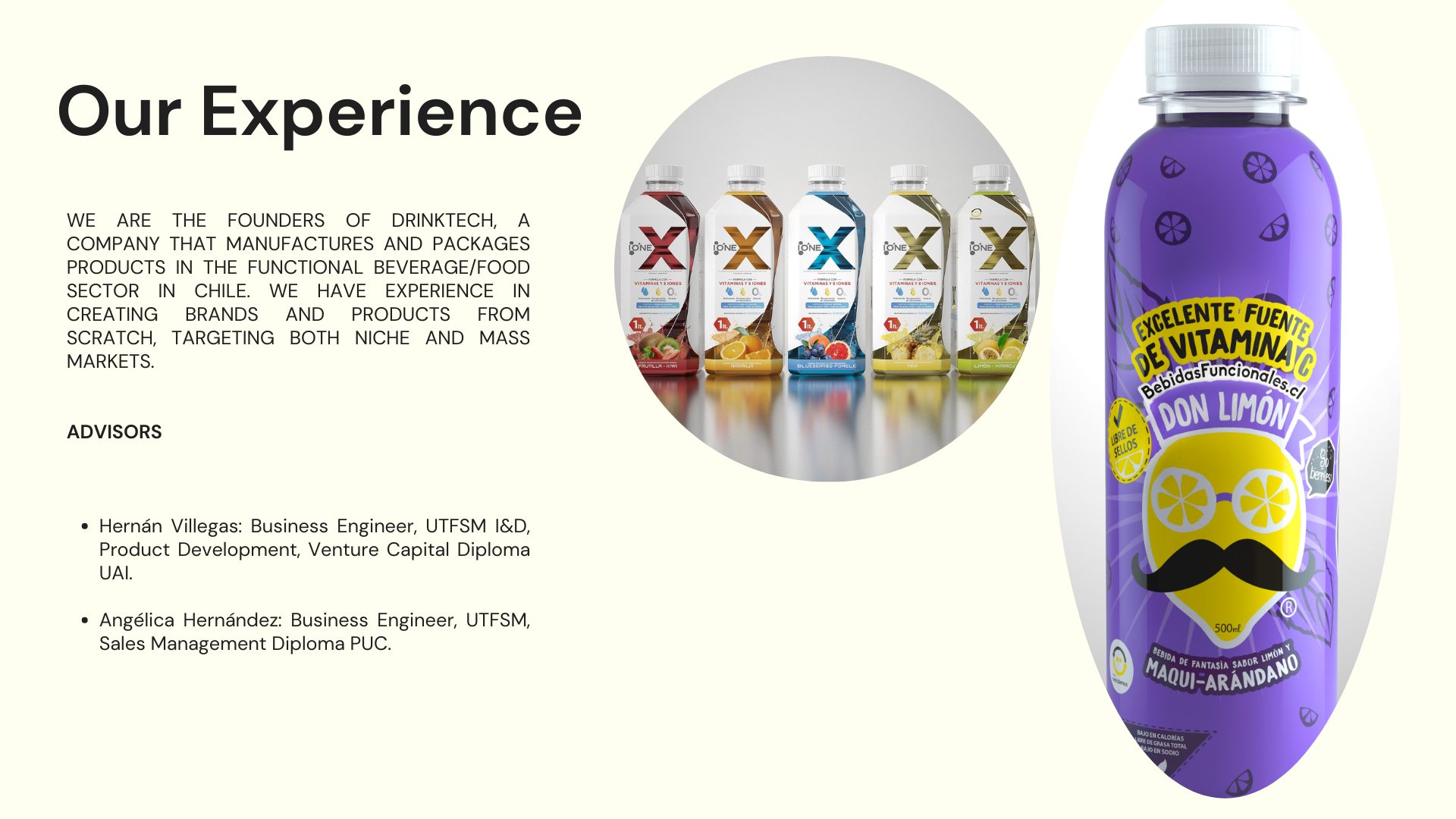 Drinktech experience in creating and manufacturing functional beverages